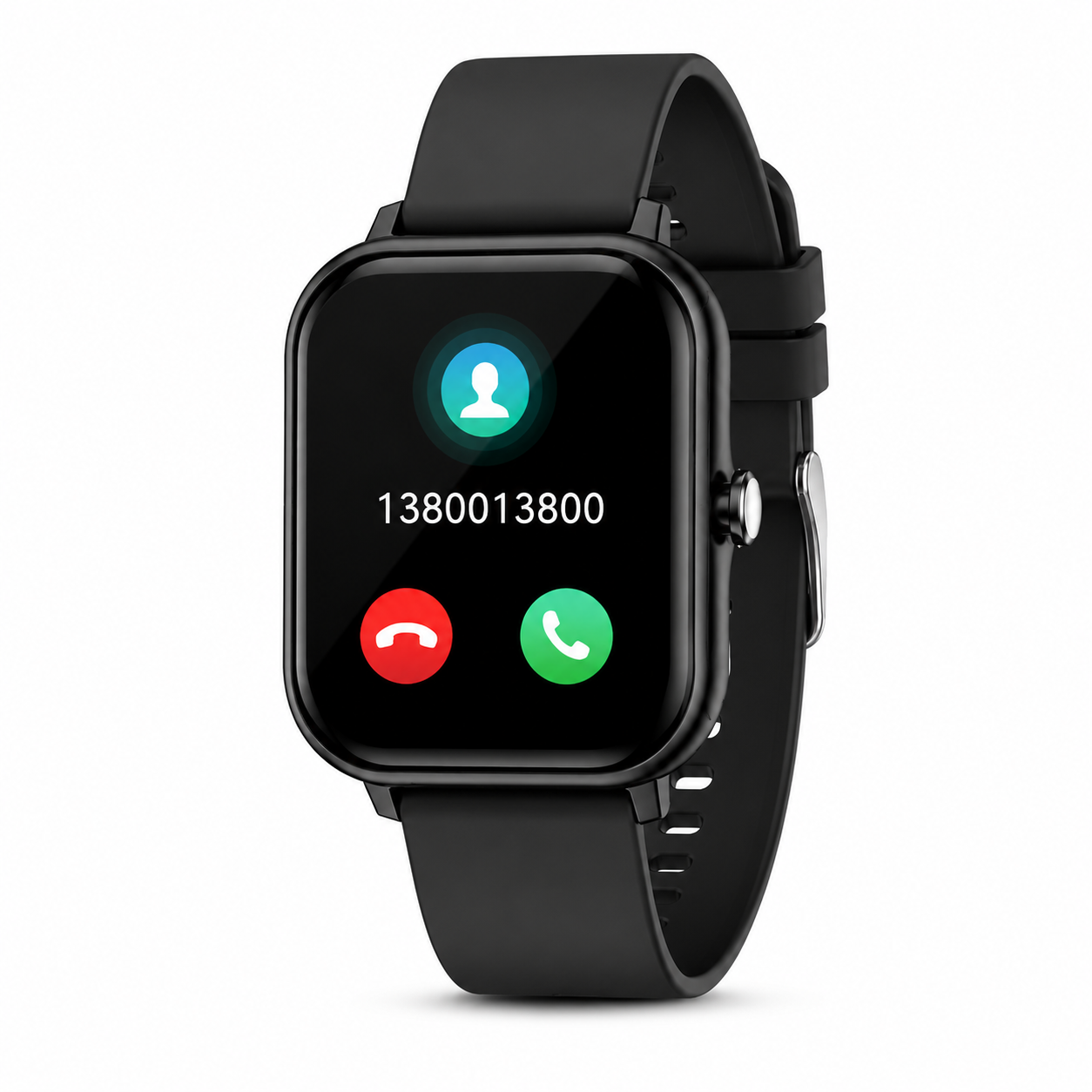 Montre Connectée Perle Rose — Appels Bluetooth & Notifications (Noir / Rose)