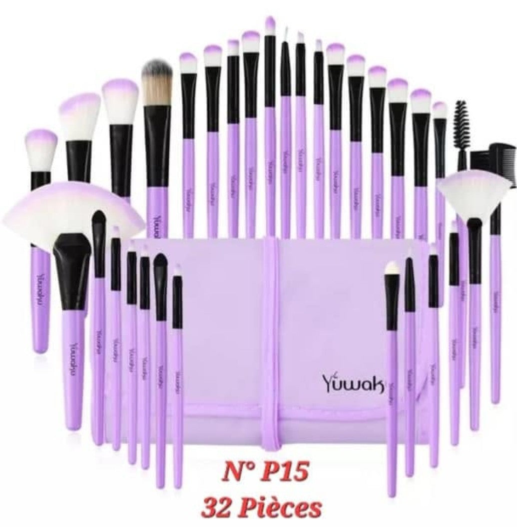 Set Pinceaux Maquillage Professionnel 32 Pièces – Yuwaku