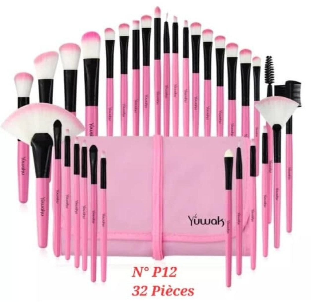 Set Pinceaux Maquillage Professionnel 32 Pièces – Yuwaku