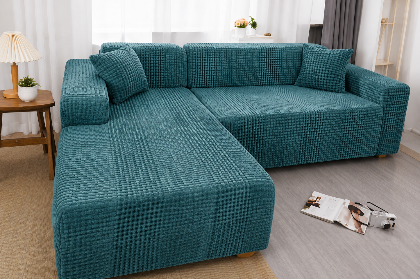 Housses de Canapé Extensibles — Collection Couleurs Unies