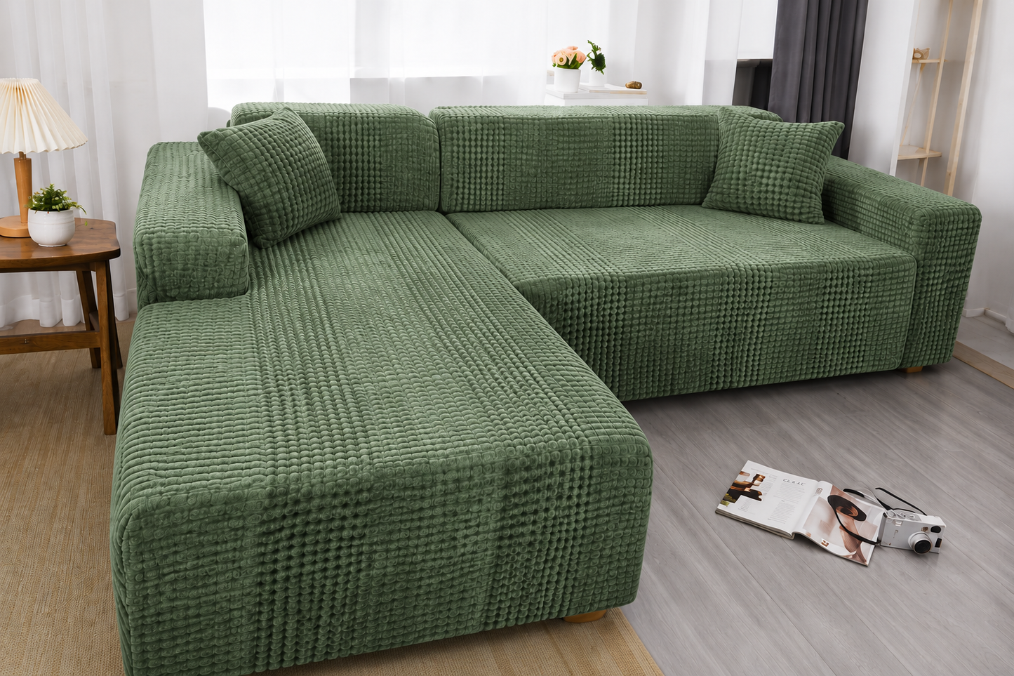 Housses de Canapé Extensibles — Collection Couleurs Unies