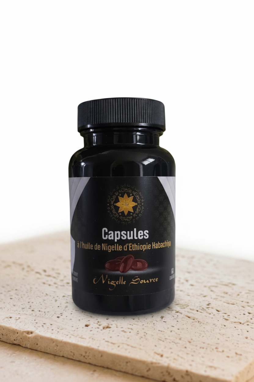 Capsules Nigelle Source fond épuré
