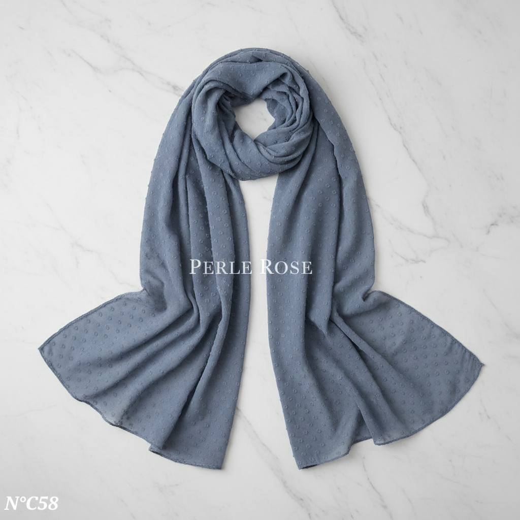 Foulard Chiffon Plumetis