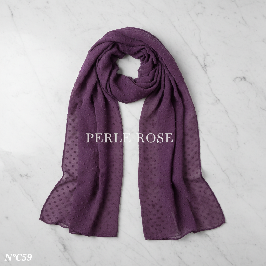 Foulard Chiffon Plumetis