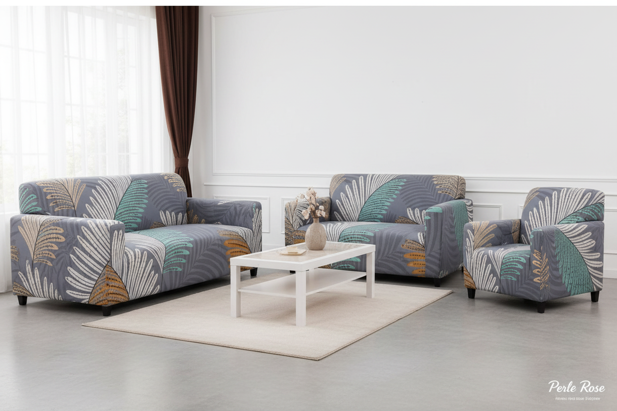 Ensemble de Housses de Canapé – Collection Perle Rose