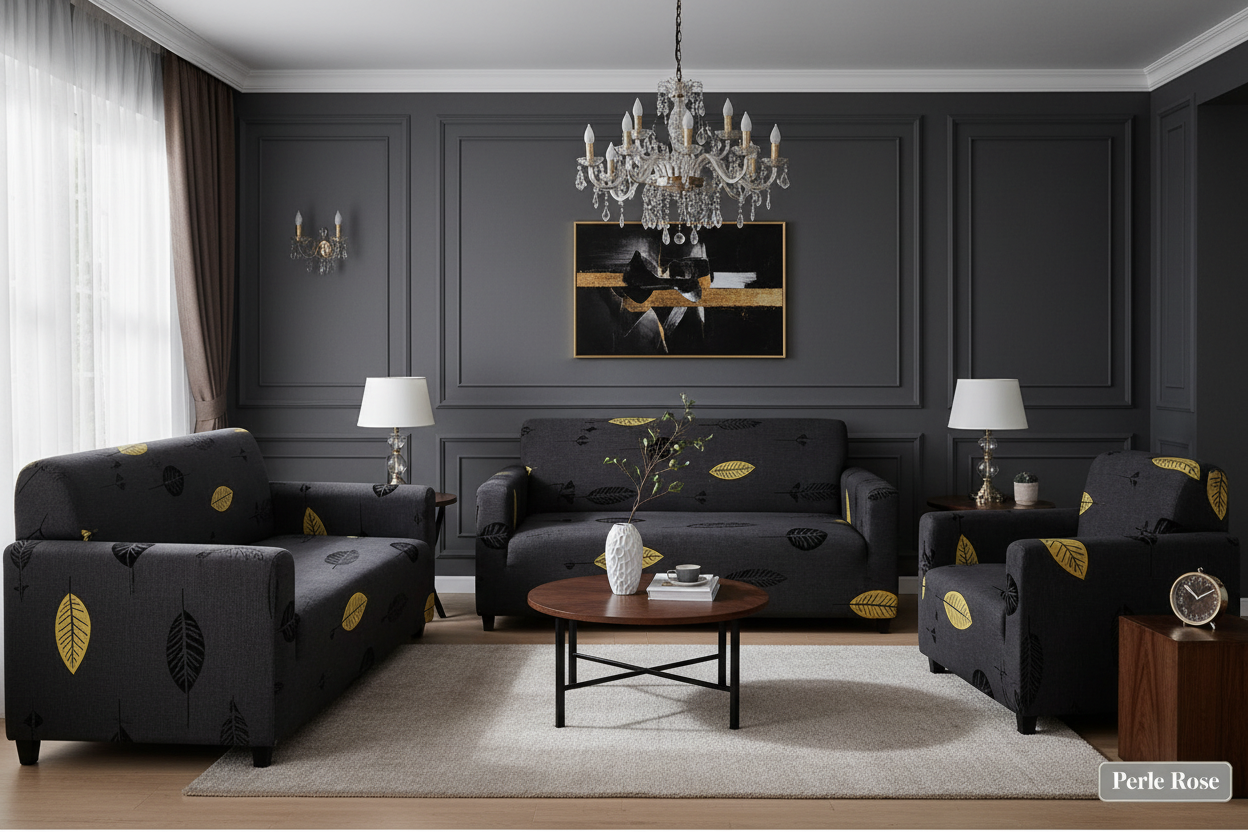 Ensemble de Housses de Canapé – Collection Perle Rose