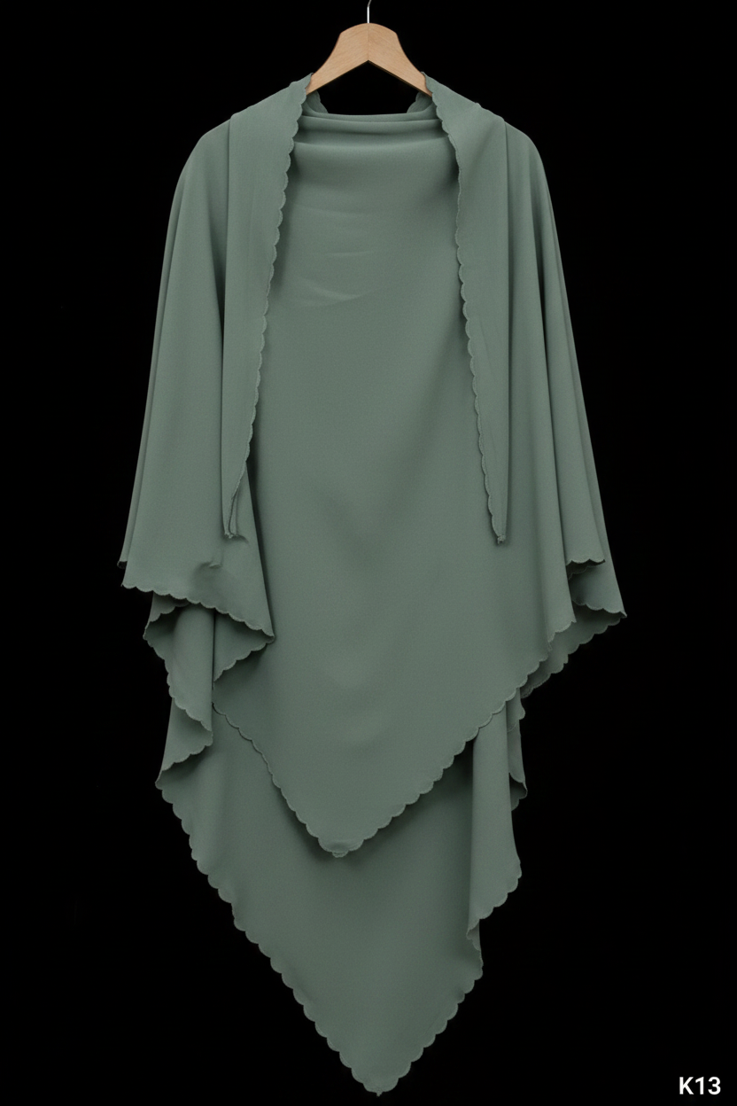 Khimar K13 bordures vagues