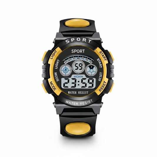 Montre Sport Digitale Enfant – Étanche & Multifonction | 5 Coloris